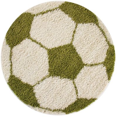 Fun 6001 Rundt børnetæppe - Grøn - 120X120 (Rundt)