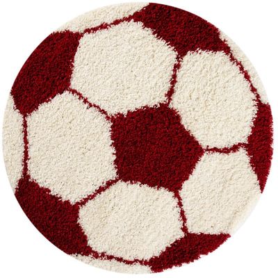 Fun 6001 Rundt børnetæppe - Rød - 120X120 (Rundt)