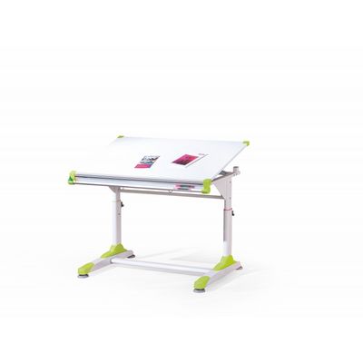 COLLORIDO skrivebord - Hvid/grøn/Rosa