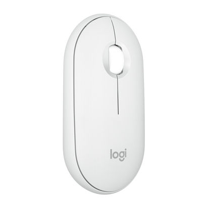 Logitech Pebble Mouse 2 M350s - mus - Bluetooth 5.2 LE - tonal white