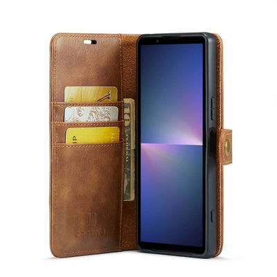 Mobilfodral DG-Ming 2i1 till Sony Xperia 5 V - Brun