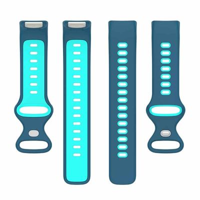 Twin Sport Klokkereim til Fitbit Charge 6 - BlÃ¥/turkis