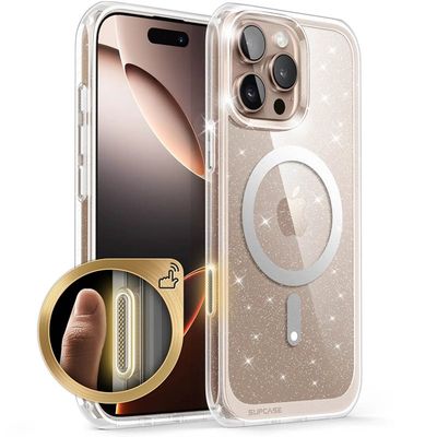 SUPCASE UB Mag deksel til Apple iPhone 16 Pro Max - Glitterpink