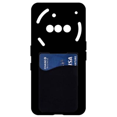 Silikon deksel med kortholder til Nothing Phone 3a - Svart