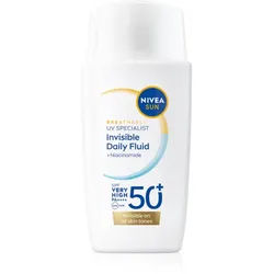 NIVEA SUN Invisible Daily Fluid leichtes, schützendes Fluid SPF 50+ 40 ml