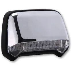 SHIN YO LED-Rücklicht, verchromt, Klarglas, silber