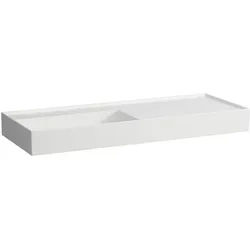 LAUFEN Kartell Waschtisch 8133327571121, 120x46cm, weiß matt, Ablage rechts, o. Hahnl., Saphirkeramik