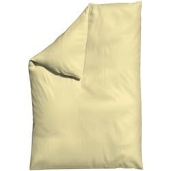 Schlafgut Bettdeckenbezug , Gelb , Textil , Uni , 135-140x200 cm , Textiles Vertrauen - Oeko-Tex®, AZO-frei, Bsci, Oeko-Tex® Standard 100 , pflegeleicht, atmungsaktiv, bügelleicht, schadstoffgeprüft, weiche und anschmiegsame Oberfläche, dicht gewebtes Garn , Heimtextilien, Bettwäsche & Leintücher, Bettwäsche, Satin-bettwäsche
