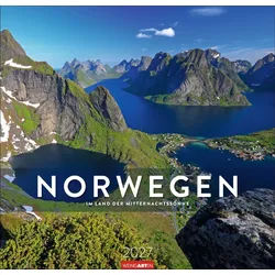 Athesia Kalenderverlag Wandkalender Norwegen Kalender 2027 - Im Land der Mitternachtssonne