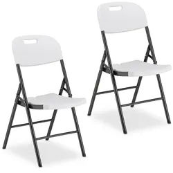 Relaxdays 2xKLAPPSTUHL , Multicolor , Kunststoff, Metall , 45x87x52.5 cm , Gartenmöbel, Gartensessel, Gartenstühle