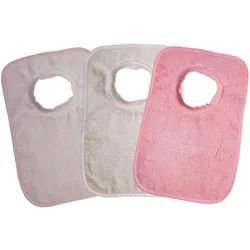 Wörner Lätzchen Riesen-Schlupflatz 3er Pack, (3-St), maschinenwaschbar, trocknergeeignet rosa