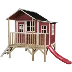 EXIT Toys Spielturm »Loft Spielhäuser«, BxHxT: 190 x 215 x 322 cm, rot