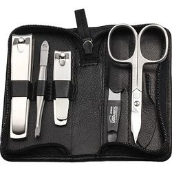 Hans Kniebes - Manicure-Etui Nappaleder 6-teilig Hand- & Nagelpflegesets Damen