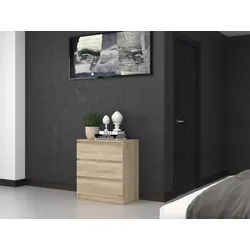Raumhirsch Furniture Kommode Sideboard 70 cm breit (Maße 40 x 70 x 75 cm, 3 Schubladen), verschiedene Farben