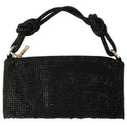 suebidou Umhängetasche Damen Tasche mit Knoten 'Glamour' schwarz