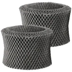 McFilter Befeuchtungsfilter 2x Luftbefeuchter FILTER, Zubehör für Philips FY 2401 HU4811 HU4811/10 HU4814/10, Längere Haltbarkeit, 12-lagige Wabenstruktur, hygienische Luftbefeuchtung grau