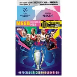 UCC Topps Mega Booster Pack 25/26 - Sammelbare Fußballkarten
