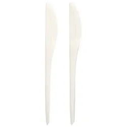 PAPSTAR Conpax (LM) Messer "Folia" C-PLA 19 cm weiß 1000 Stück