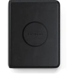 Satechi Vegan-Leather Passport Wallet with Find My Black GPS-Tracker schwarz