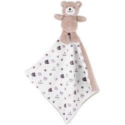Patinio Schmusetuch , Braun, Creme, Beige , Textil , 22x22 cm , unisex , EN 71 , Spielzeug, Babyspielzeug, Schnuffeltücher