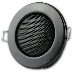 ChiliTec Einbaulautsprecher schwarz, Halogen-Look, Ø 8cm Einbaulautsprecher