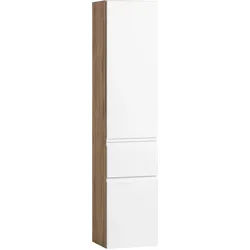Hochschrank Varese B: 40 cm Weiß/Wotaneiche Dekor