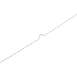 100 Vorgebogener Kalenderaufhänger 300 mm | weiß, Kunststoff|Stahl