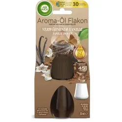 Air Wick Aroma-Duftöl Flakon, verwöhnende Vanille, Nachfüller, Versprüht einen feinen Duftnebel mit wohlig-warmem Duft für Zuhause, 20 ml - Flasche
