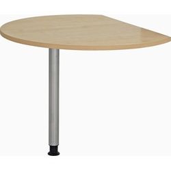 Venda Schreibtischplatte , Ahornfarben , Metall, Holzwerkstoff , 80x2.5x100 cm , Büromöbel, Schreibtische, Schreibtischzubehör