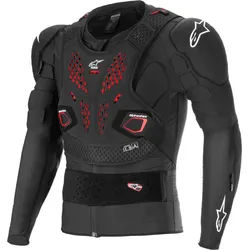 Alpinestars Bionic Pro V3 Plasma Protektorenjacke, schwarz-rot, Größe 2XL für Männer