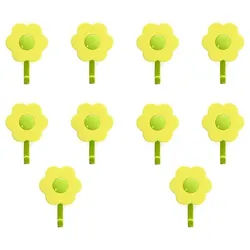 Kochblume Wandhaken Blumenhaken S, (Spar-Set, 10-St), Tragkraft bis zu 3,5 kg gelb