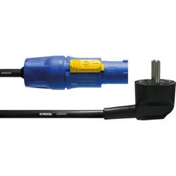 CFCA 1,5 SRC - Powercon Stecker/ Schutzkontakt Winkelstecker, 1,5 m