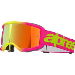 Alpinestars Vision 5 Wordmark Mirror Motocross Brille, pink für Männer