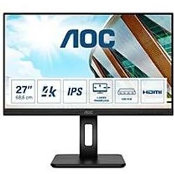 AOC U27P2 - LED-Monitor - 68.4 cm (27") - 3840 x 2160 4K UHD (2160p) @ 60 Hz - IPS - 350 cd/m2