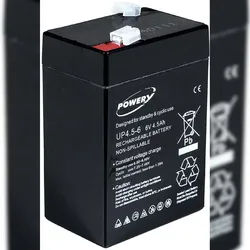 Powery Blei-Gel-Akku für Solaranlagen Notbeleuchtungen Alarmanlagen 6V 4,5Ah (ersetzt auch 4Ah 5Ah)