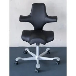 Bürodrehstuhl HÅG Capisco HÅG schwarz, Designer Peter Opsvik, 58x86.5-114x46-51 cm