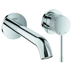 GROHE 2-Loch-Waschtisch-Wandbatterie Essence 29192_1, FMS Ausladung 183mm crafted chrom, 29192PF1 29192PF1