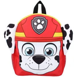 Vadobag Kinderrucksack 9 Liter Paw Patrol Fluffy Friends (1-tlg), Marshall Druck rot