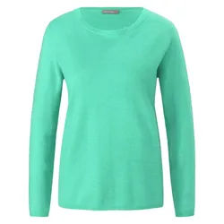 Le pull encolure ronde include turquoise