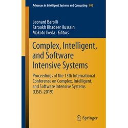 Complex, Intelligent, And Software Intensive Systems, Kartoniert (TB)