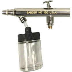 Airbrushpistole, Badger Airbrush 150 | Saugsystem Airbrush mit Zubehör, Badger