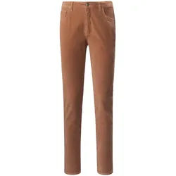 Le pantalon ligne 5 poches Uta Raasch marron