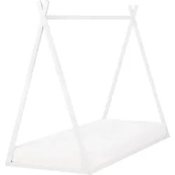 Beliani Kinderbett Weiß 90-200 cm Saurat , Holz , 90x200 cm , Babymöbel & Kindermöbel, Kinderzimmer & Jugendzimmer, Kinderbetten, Spielbetten