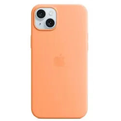 iPhone 15 Plus Silicone Case with MagSafe - Orange Sorbet