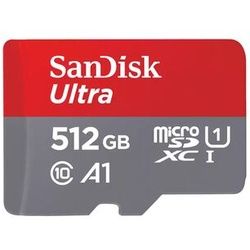 SanDisk microSDXC-Karte+SD Adapter A1 Class 10 UHS-I, Speicherkarte 150MB/s 512 GB