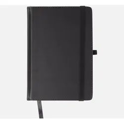 Spectrum Notizbuch Notizbuch liniert A5 120 B Gummiband Glitzer schwarz