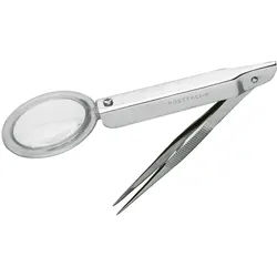 Wero Splitterpinzette mit Lupe, rostfrei, 9 cm 1 St