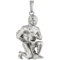 JOBO Sternzeichenanhänger Anhänger Sternzeichen, 925 Silber rhodiniert silberfarben