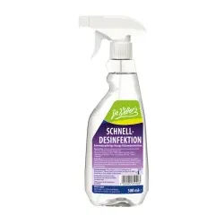 Dr. Weber ́s Schnelldesinfektion, Anwendungsfertiges aldehydfreies Flächendesinfektionsmittel, 0,5 Liter - Sprühflasche