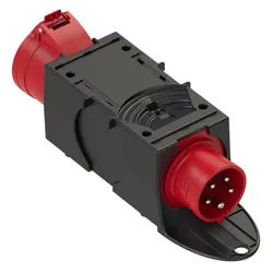 PCE Steckdose PCE 9437420 CEE Adapter 16 A, 32 A 5polig 400 V 1 St. rot|schwarz
